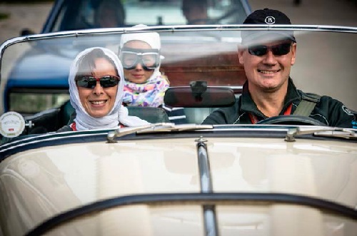 Michael Loerke mit der Familie unterwegs